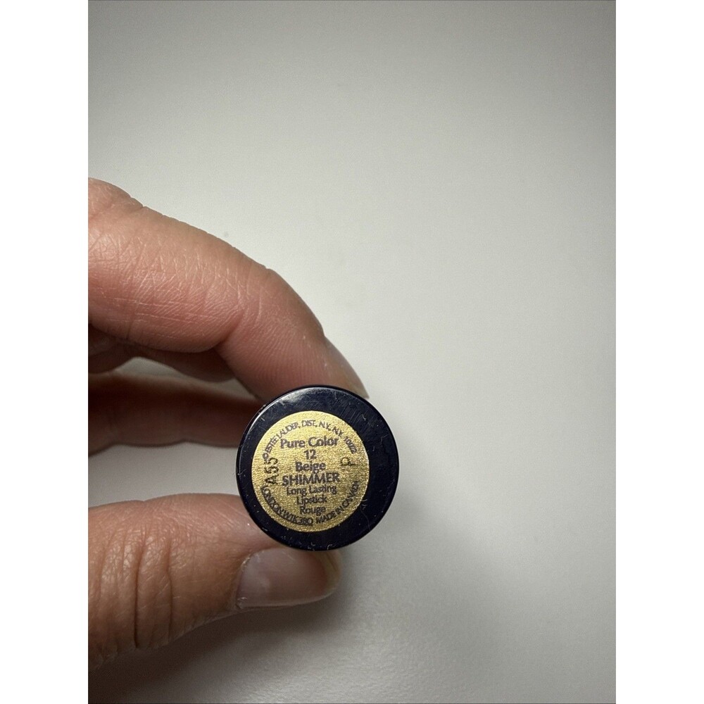 Estee Lauder Pure Color Long Lasting Lipstick 12 Beige Shimmer Full Size NEW